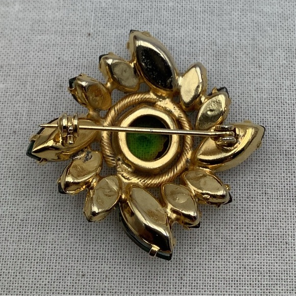 Vintage Art Glass Jewel tones Brooch - Picture 8 of 8
